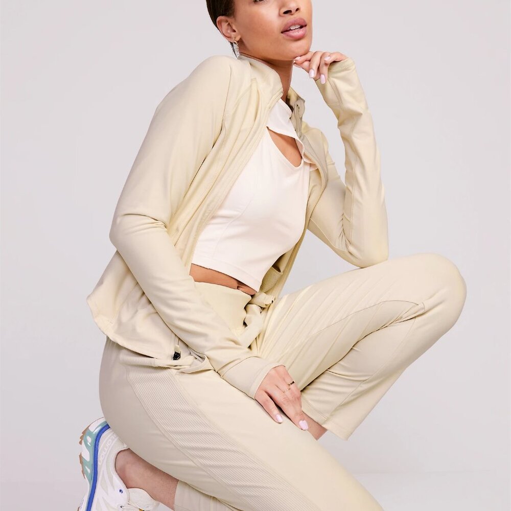 PowerSoft Full Zip in Beige - Picture 2 of 5